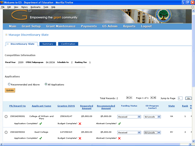 Screen image of this step