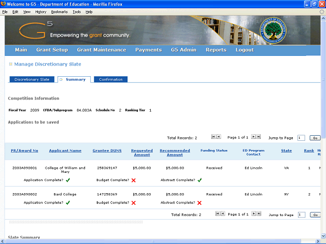 Screen image of this step