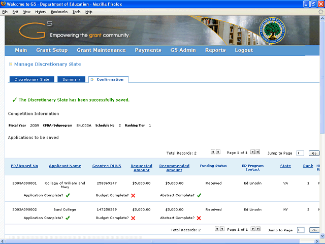Screen image of this step