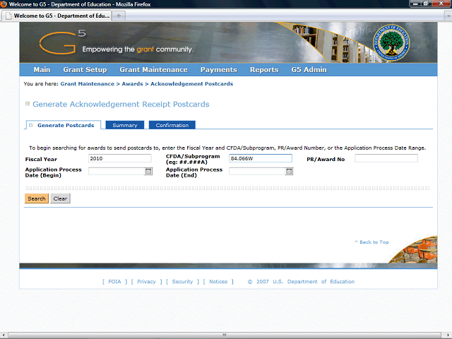 Screen image of this step