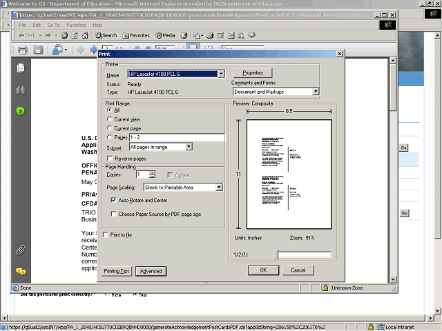 Screen image of this step