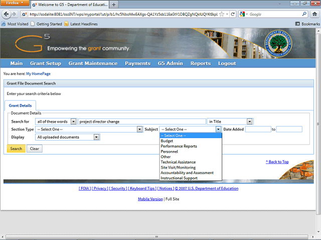 Screen image of this step