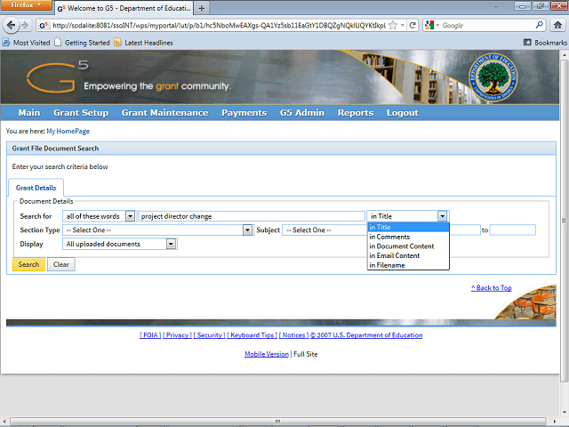 Screen image of this step