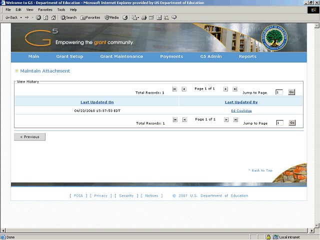 Screen image of this step