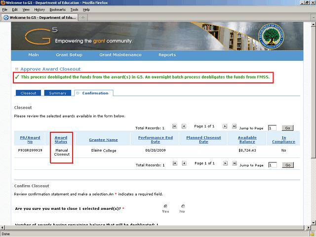 Screen image of this step