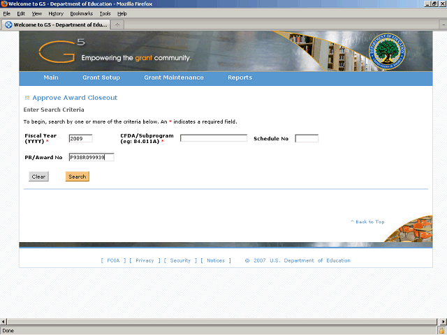 Screen image of this step