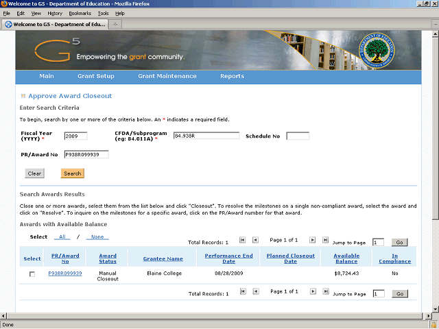 Screen image of this step