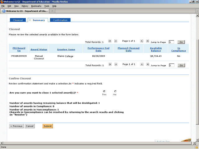 Screen image of this step
