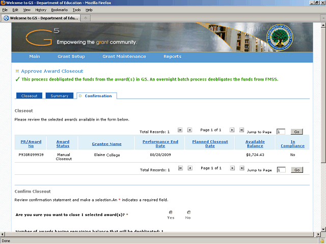 Screen image of this step