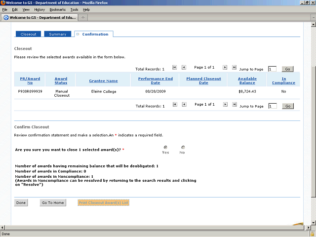 Screen image of this step