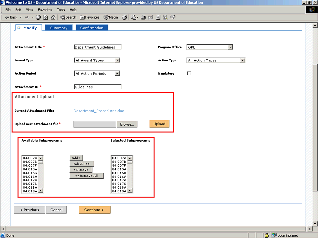 Screen image of this step
