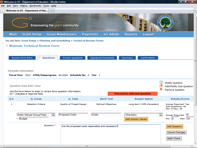 Screen image of this step