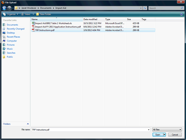 Screen image of this step
