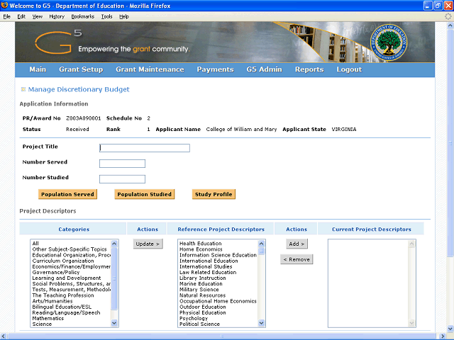 Screen image of this step