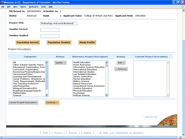 Screen image of this step