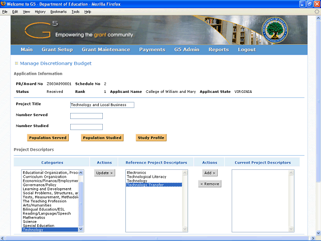 Screen image of this step