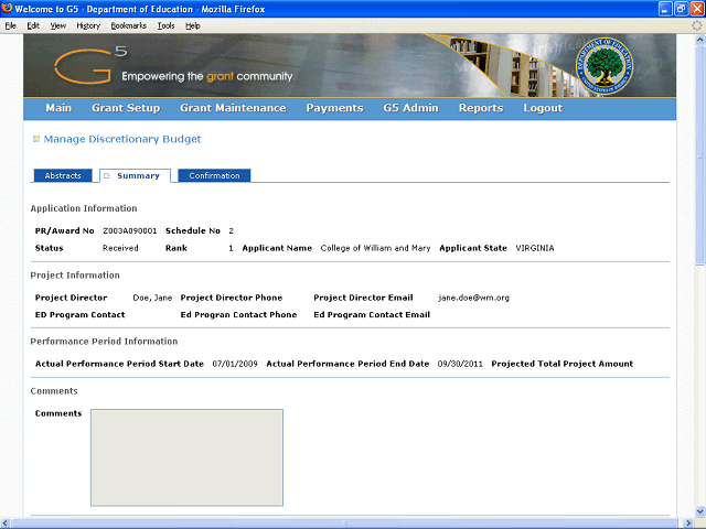 Screen image of this step
