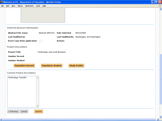 Screen image of this step