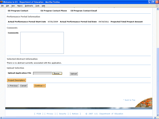 Screen image of this step